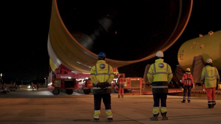 First Hornsea 3 Monopiles Arrive at Steel River Quay